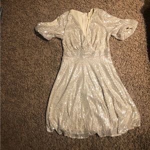 Gold sequence dress